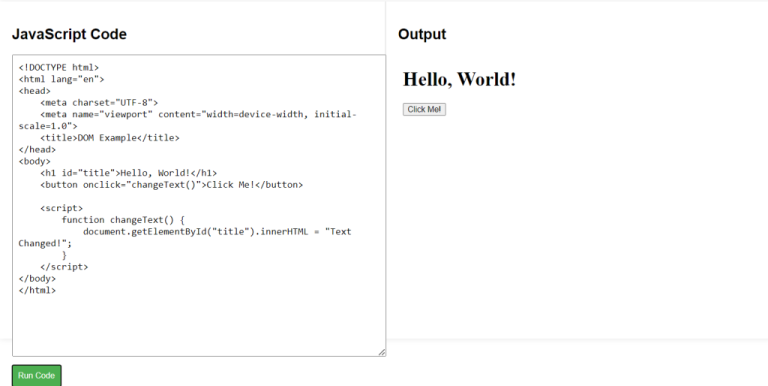 HTML Document Object Model (DOM) Overview - HTML Tutorial
