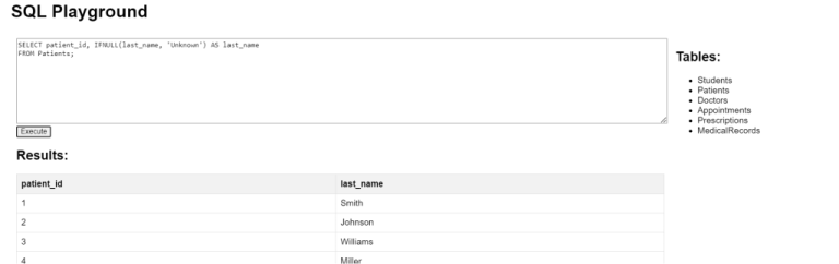SQL Null Functions - SQL Tutorial