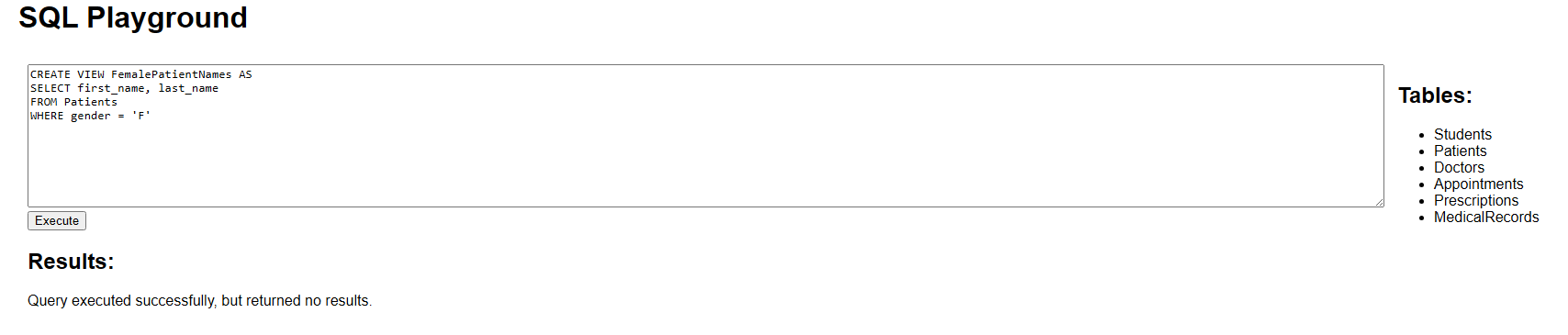 DROP VIEW - SQL Tutorial