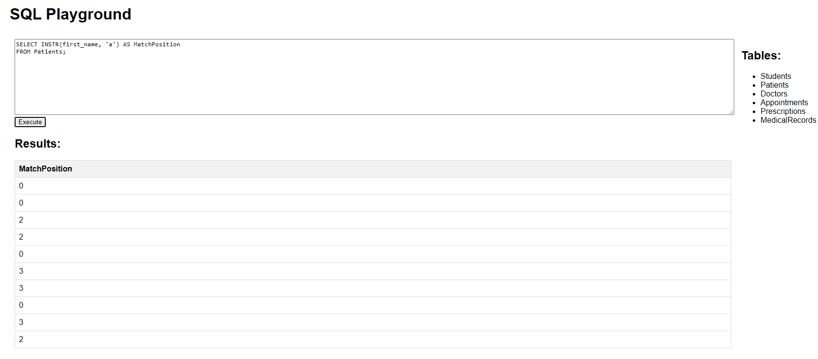 MySQL INSTR() Function - SQL Tutorial